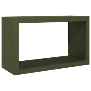Suporte para lenha 100x40x60 cm aço verde H