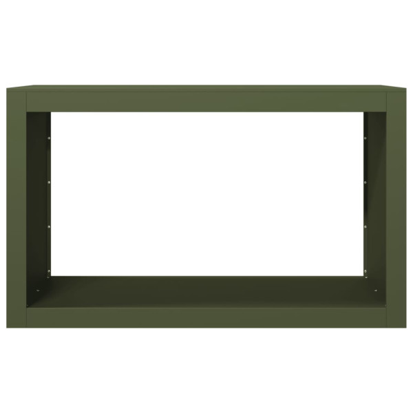 Suporte para lenha 100x40x60 cm aço verde M 4