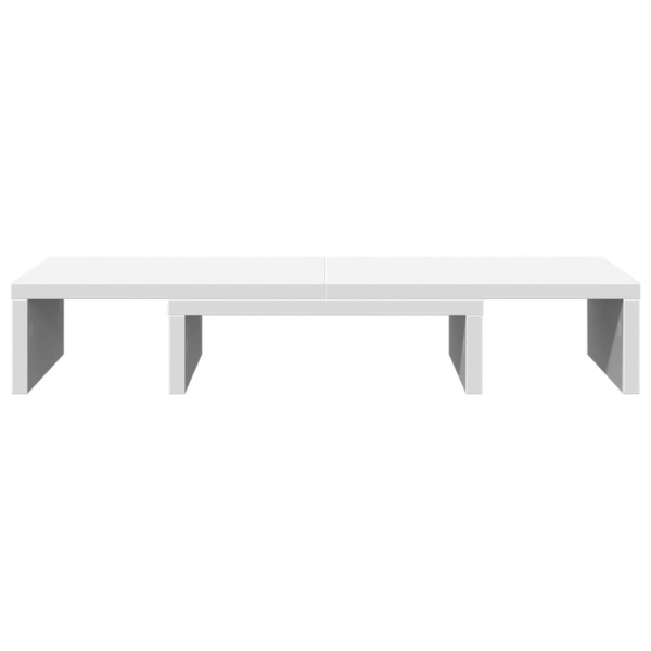 Soporte para pantalla ajustable madera blanco 60x24x10.5 cm M 4