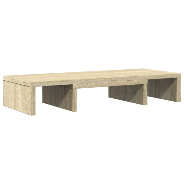 Soporte de pantalla ajustable madera roble Sonoma 60x24x10.5 cm M 2