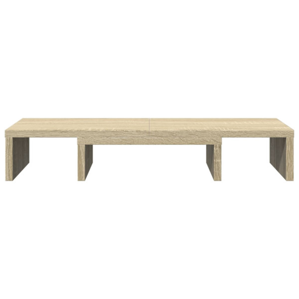 Soporte de pantalla ajustable madera roble Sonoma 60x24x10.5 cm M 4