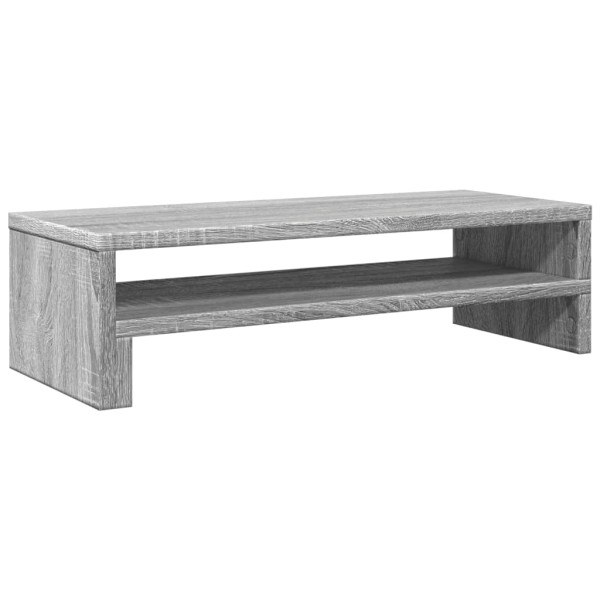 Soporte de pantalla madera ingeniería gris Sonoma 54x22x15 cm M 2