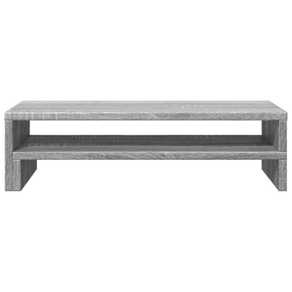Soporte de pantalla madera ingeniería gris Sonoma 54x22x15 cm M 4