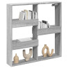Armario de pared madera de ingeniería gris Sonoma 80x15x80 cm 3