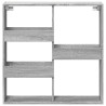 Armario de pared madera de ingeniería gris Sonoma 80x15x80 cm 4