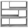 Estantería de madera de ingeniería gris Sonoma 100x33x94.5 cm 4