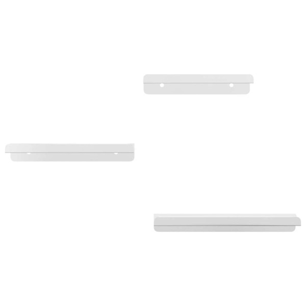 Prateleiras de parede 3 pcs aço inoxidável prateado M 5