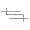 Estante pared madera ingeniería gris hormigón 124.5x18x60.5 cm 4