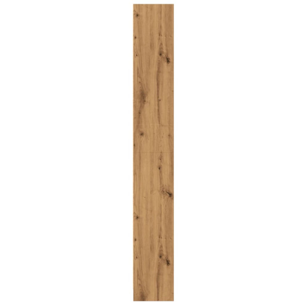 Estantería de madera de ingeniería roble artesanal 60x24x176 cm M 5