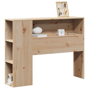 Cabecero de cama con almacenaje madera maciza de pino 75 cm H