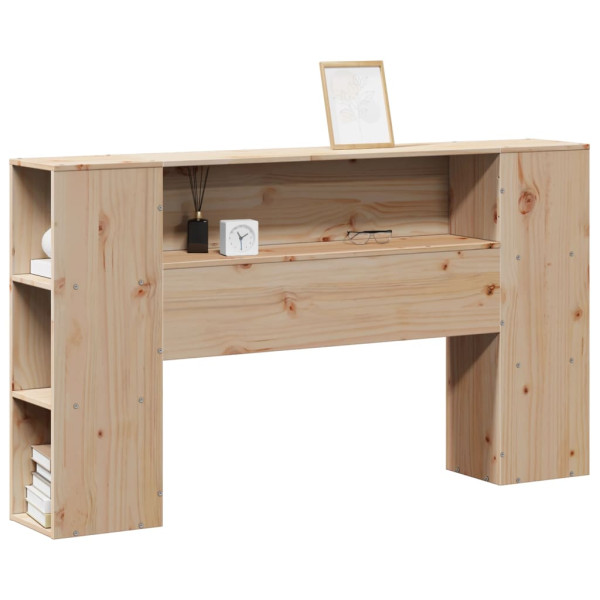 Cabecero de cama con almacenaje madera maciza de pino 140 cm M 2