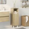 Armario de baño madera ingeniería roble Sonoma 30.5x30x95 cm 3