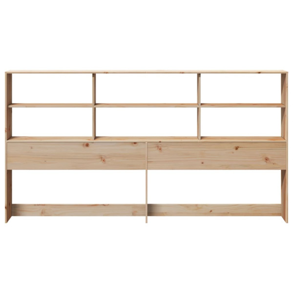 Cabecero de cama con almacenaje madera maciza de pino 180 cm M 4