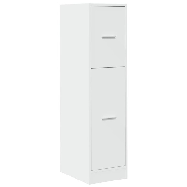 Armario botiquín madera de ingeniería blanco 30x41x118 cm M 3