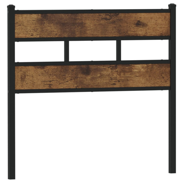 Cabeceira de cama 75 cm derivados madeira/ferro carvalho fumado M 2