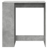 Mesa alta bar con estantes madera gris hormigón 101x40x103.5 cm 4