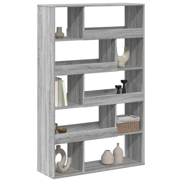 Estantería de madera de ingeniería gris Sonoma 100x33x156.5 cm M 3