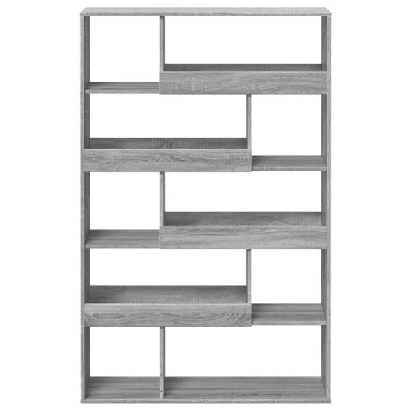 Estantería de madera de ingeniería gris Sonoma 100x33x156.5 cm M 4