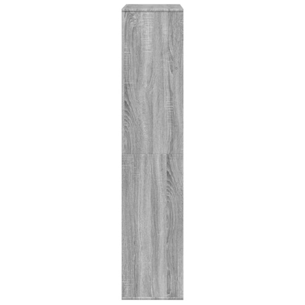 Estantería de madera de ingeniería gris Sonoma 100x33x156.5 cm M 5