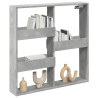 Armario de pared madera ingeniería gris hormigón 80x15x80 cm 3