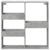 Armario de pared madera ingeniería gris hormigón 80x15x80 cm 4