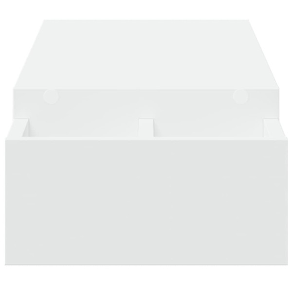 Soporte de pantalla con almacenaje madera blanco 100x27x15cm M 5