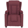 Sillón de masaje de tela rojo tinto 3