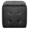 Puf 2 unidades terciopelo negro 30x30x30 cm 3