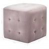 Pufe 2 pcs 30x30x30 cm veludo rosa 5