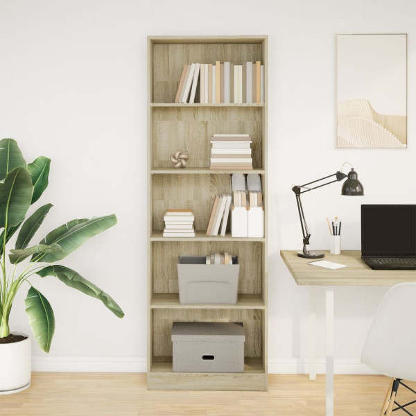 Estante 60x24x176 cm derivados de madeira carvalho sonoma M 3