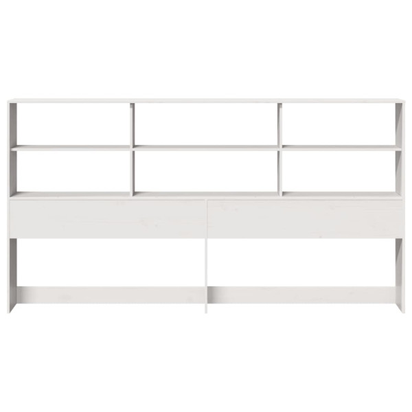 Cabecero de cama almacenaje madera maciza pino blanco 180 cm M 4