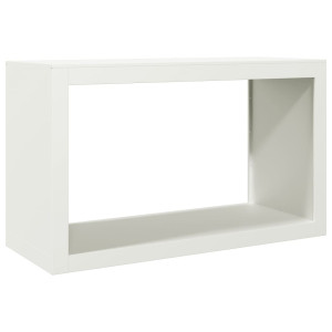 Suporte para lenha 100x40x60 cm aço branco H