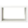 Suporte para lenha 100x40x60 cm aço branco 4