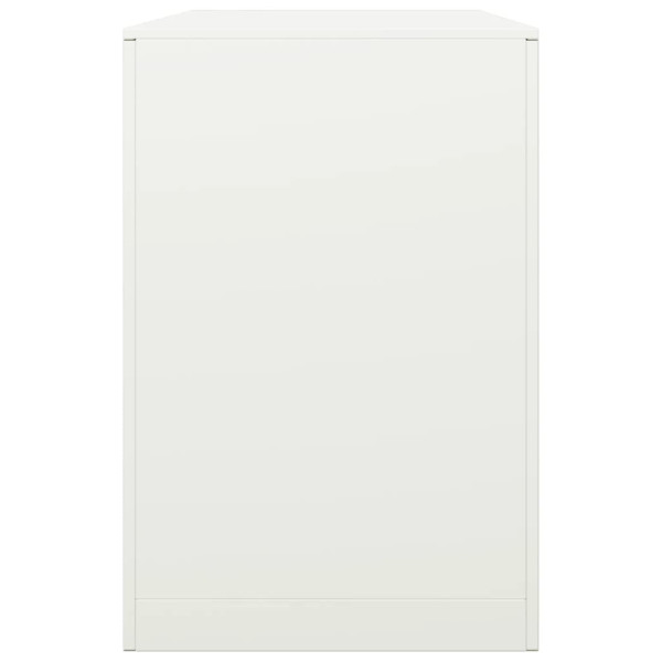 Leñero de acero blanco 100x40x60 cm M 5