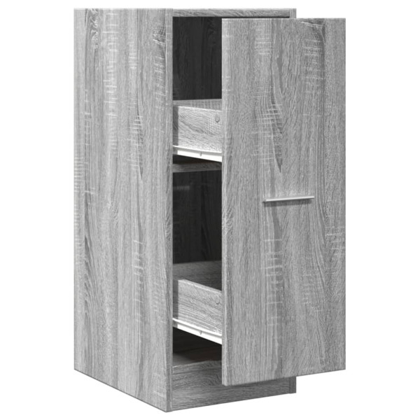 Armario botiquín madera ingeniería gris Sonoma 30x41x77.5 cm M 2
