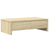 Soporte de monitor cajones madera roble Sonoma 50x27x15 cm 2