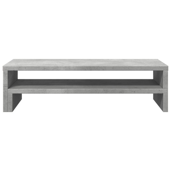 Soporte de pantalla madera ingeniería gris hormigón 54x22x15 cm M 4