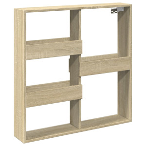 Armario de pared madera de ingeniería roble Sonoma 80x15x80 cm H