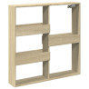 Armario de pared madera de ingeniería roble Sonoma 80x15x80 cm 2
