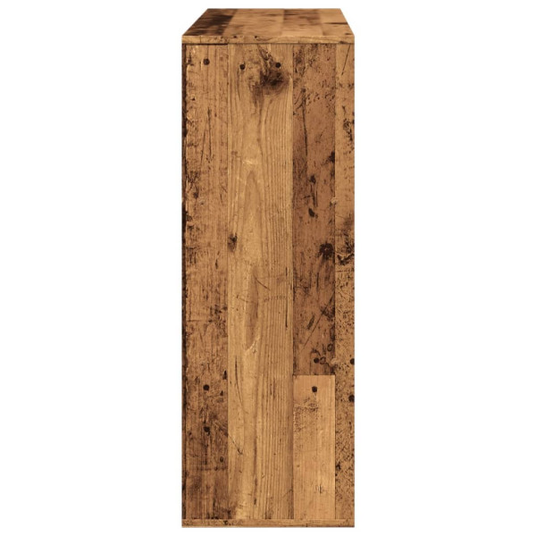 Estantería de madera de ingeniería envejecida 100x33x94.5 cm M 5
