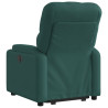 Sillón reclinable elevable tela verde oscuro 5