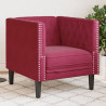 Sofá chesterfield veludo vermelho tinto 1