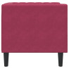 Sofá chesterfield veludo vermelho tinto 5