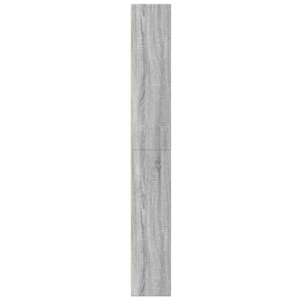 Estantería de madera de ingeniería gris Sonoma 60x24x176 cm M 5
