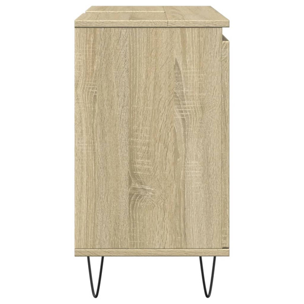 Armario de baño madera de ingeniería roble Sonoma 58x33x60 cm M 5