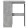 Mesa alta con estantes madera gris hormigón 90x47.5x103.5 cm 4