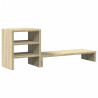 Soporte monitor con organizador escritorio madera roble Sonoma 2
