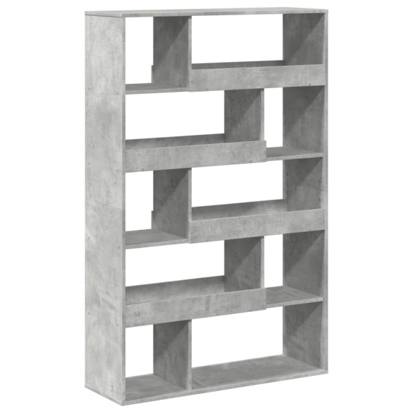 Estantería de madera ingeniería gris hormigón 100x33x156.5 cm M 2