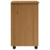 Cajonera con ruedas MOSS madera maciza pino marrón miel 5