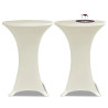 Toalha de Mesa elástica Ø70. Creme / 2 peças 1